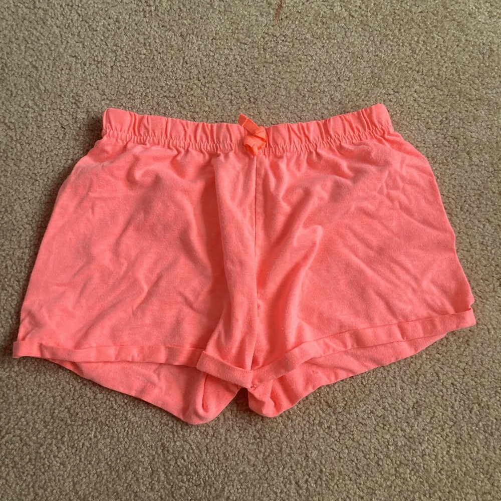 Pink girls pajama shorts